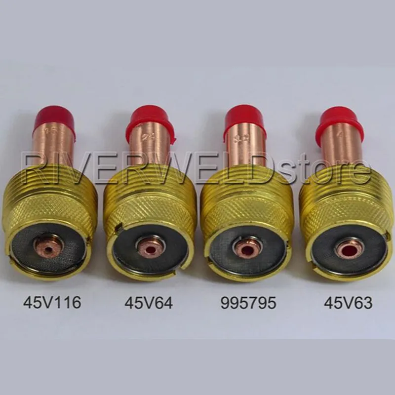 TIG Комплект расходников для газовых линз большого диаметра патронов 45V64 подходит