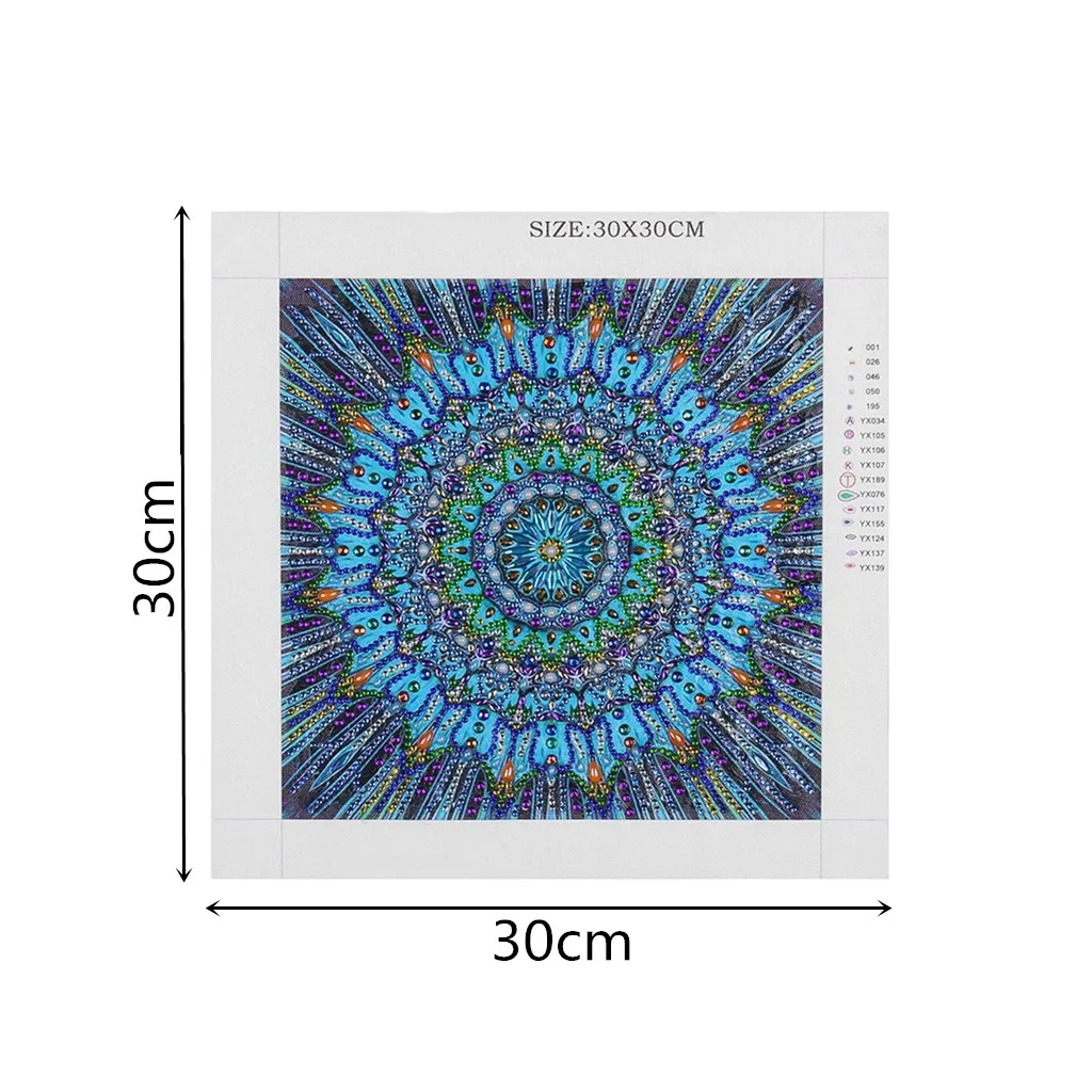 Мандала алмаз особенной формы живопись DIY 5D частичное сверло вышивки крестом горный хрусталь Алмазная Вышивка Комплект Кристалл Искусство Декор