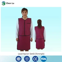 Прямая рентгеновский защитный обтекатель медицинский облучение радиологическая защита 0,35 mmpb свинцовое платье