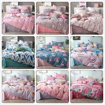 

Duvet Cover Pillowcase 3pcs Sets High Quality Soft Cotton Bed Linens 160x200 180x220 200x230 220x240 Quilt Comforter Pillow Case