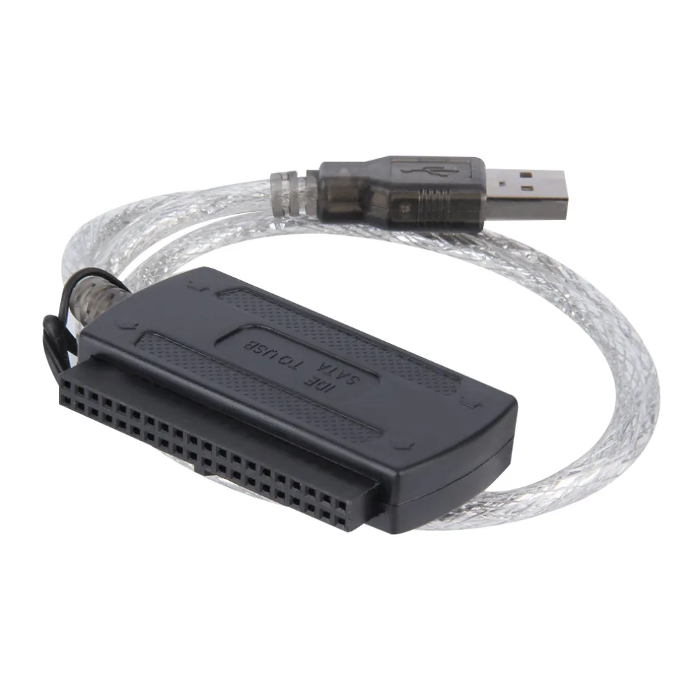 EU Plug USB 2.0 to IDE SATA S ATA 2.5 3.5 HD HDD Hard Drive Adapter