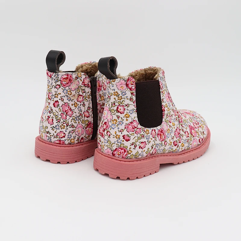 Sapatos de Inverno Tipsietoes Crianças Tornozelo Meninas Meninos Floral Flor Impressão Chelsea Outono Martin Criança Botas Tamanho 4 impressão chelsea outono martin criança botas crianças