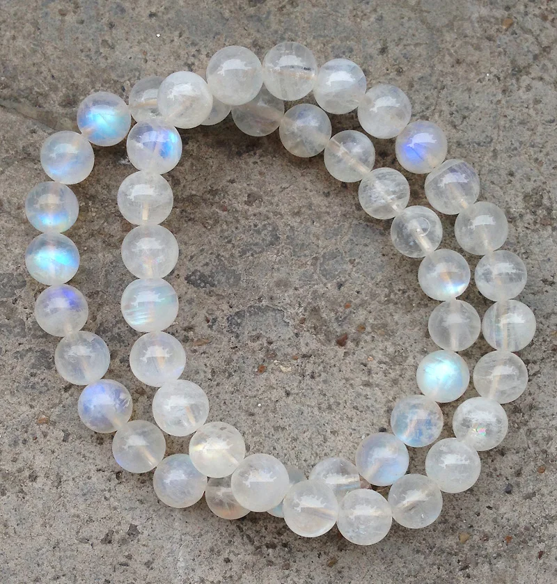 Buy YA2430 Natural Genuine Moonstone Round Beads