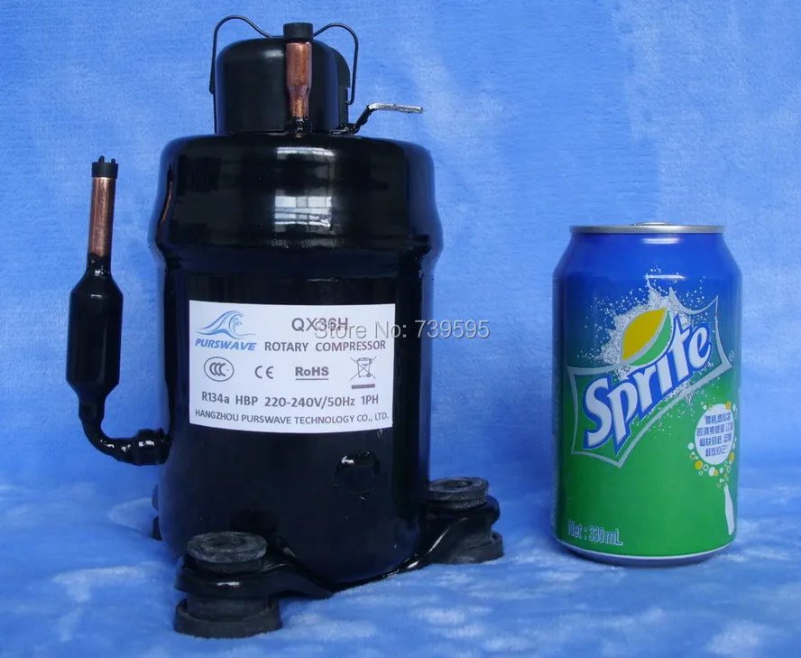 

PURSWAVE (QX36HB 440W Cooling capacity) Mini Rotary Compressor for Dehumidifier & air conditioner 110V/60HZ,R134a