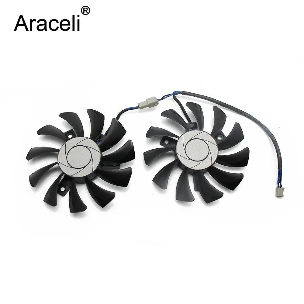 HA8010H12F-Z 75MM 2Pin GTX1050 2GT OC GPU Cooler DUAL Fan For MSI Geforce GTX 1050Ti GTX 1050 Ti 4GT-OC Graphic Card Cooling Fan