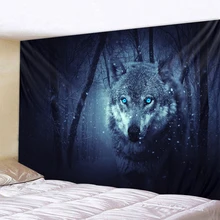 Wolf's Gaze Holy Animals Tapestry Decoration Wall Hanging Lion Wolf Tiger Pattern Background Wall Tapestry Home Textile Wolf's Gaze Holy Animals Tapestry Decoration Wall Hanging Lion Wolf Tiger Pattern Background Wall Tapestry Home Textile