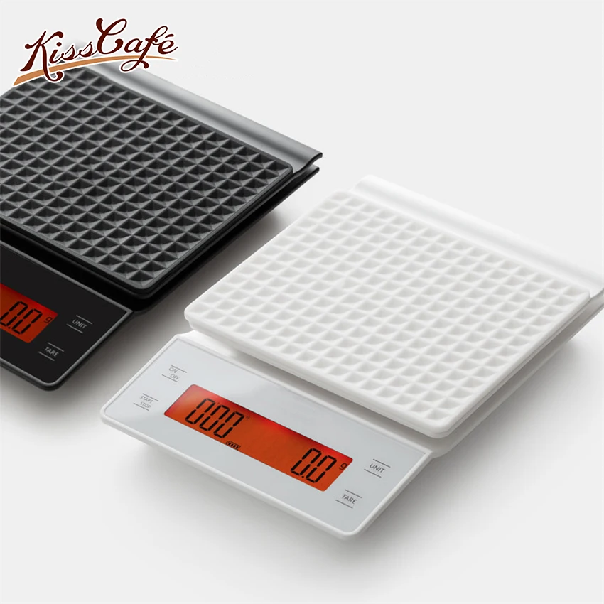 

Household Electric Scale Portable Drip Coffee Scale with Timer Electronic Weighing Bar Kitchen High Precision LCD Barista Tools