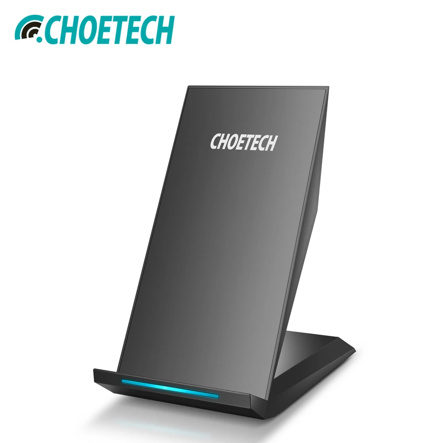 

CHOETECH Qi Wireless Charger Stand 10W 2 Coils Fast Charging For Iphone Xr Xs Max 8 Samsung Galaxy S8 Plus S7 Portable Charging