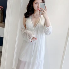 Принцесса Сладкая Лолита ночные рубашки сексуальные красивые пижамы сзади женские летние милые ночные сорочки для сна с сеткой и слинг QQ0157