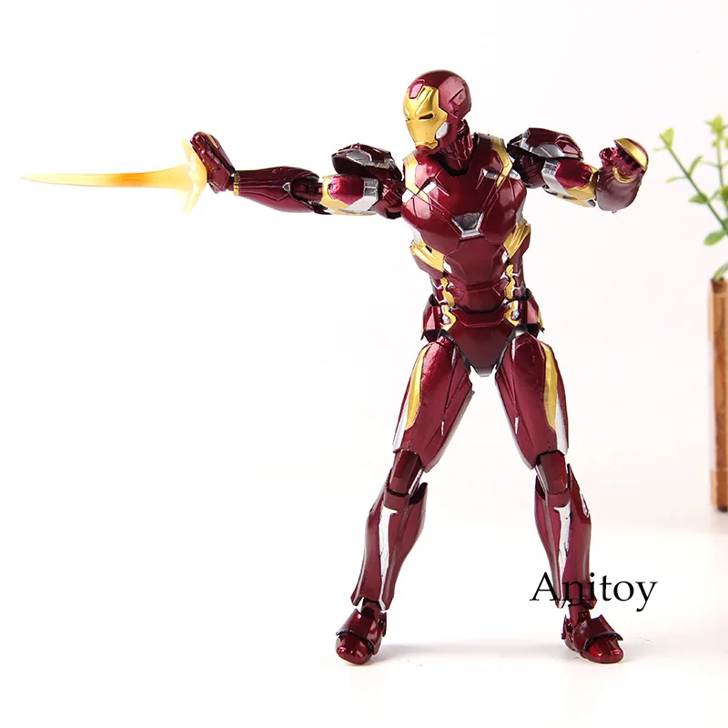 S.H.Figuarts SHF Action Figure Captain America Civil War Iron Man MK46 PVC Collection Model Toys