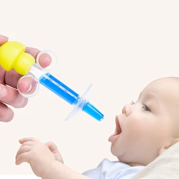 

Baby Squeeze Medicine Dropper Dispenser Soft Silicone Infants Syringe Device Flatware Utensils BM88