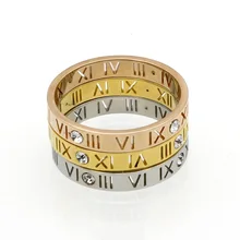 Fashion Titanium Crystal love Ring For Womwen Stainless Steel Finger Ring Men Jewelry femme Accessories