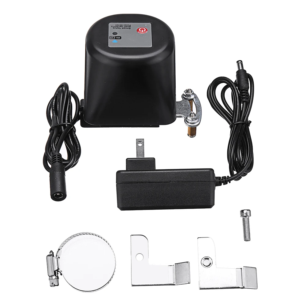 

Wifi Water Valve Smart Home Automation System Valve For Gas Water Control 12V 1A Work With Alexa And Google Assistant Home