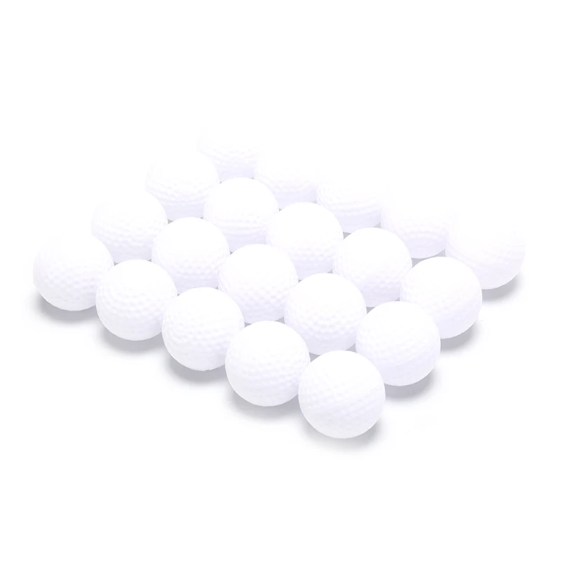 Спорт на открытом воздухе пластиковые гольф полый Крытый тренировочный мяч для гольфа 20шт - Цвет: Белый