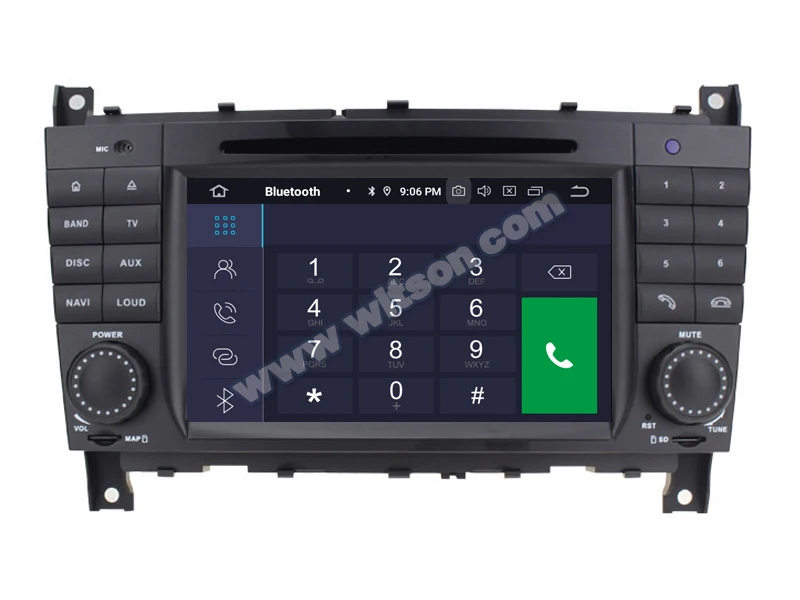 Top WITSON Android 9.0 CAR DVD GPS RADIO for MERCEDES-BENZ C-Class W203(2004-2007)/CLK W209 audio system with gps car audio gps dvd 12