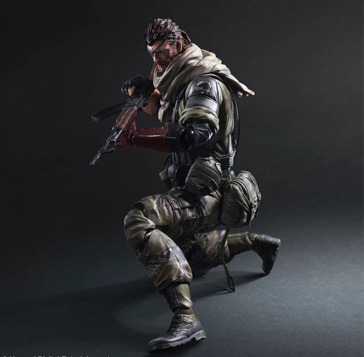 

Metal Gear Solid Solidus Snake Play Arts Kai GROUND ZEROES PA 27cm PVC Action Figure Model Doll Toys Kids Gift