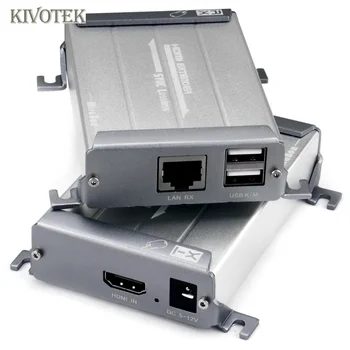

POE KVM Video Extender Transceiver Adapter,Extend Digital HDMI100m,USB 60m,Loss-Less No-Delay For CCTV HDTV DVD PC Free Shipping