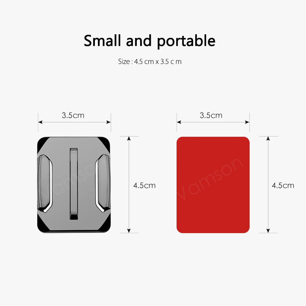 Vamson 32 шт./компл. 16 шт. изогнутое поверхностное крепление база+ 16 шт. 3m наклейка для Gopro Hero 5 4 3+ для Xiaomi для Yi для SJ400 VP106O