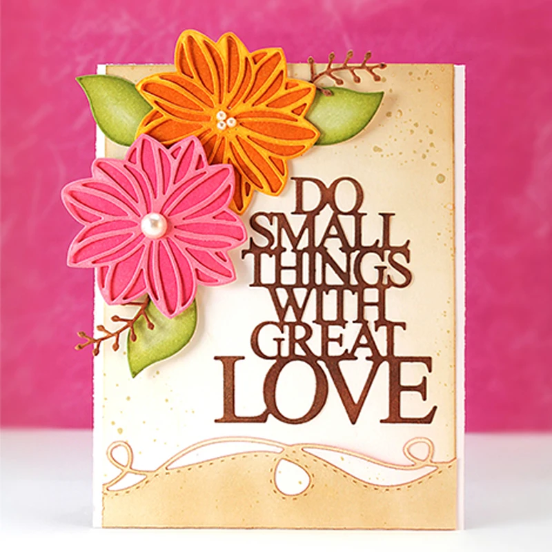 

Nice Flower Set Shape Metal Cutting Dies Stencil Scrapbook Album Embossing For Gift Card Making Handcraft 2019 New