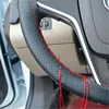 DIY cubiertas de volante de piel sintética, protector suave para volante de coche con agujas e hilo Interior, accesorios ► Foto 3/6
