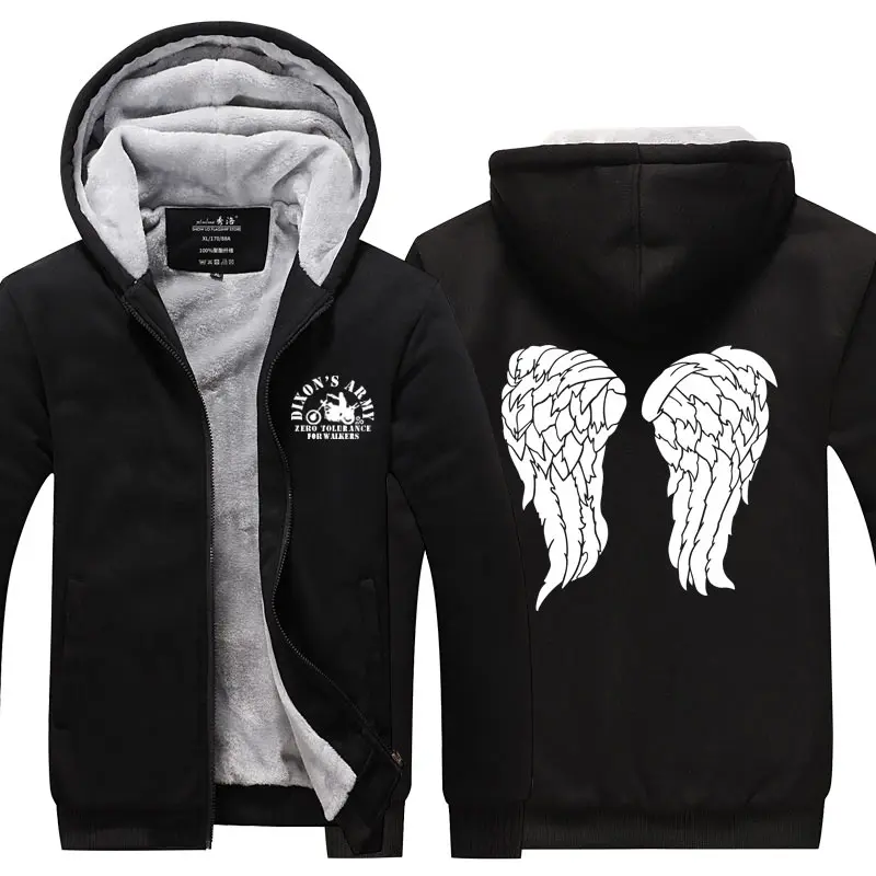 Fans Wear Unisex Winter The Walking Dead Printed Hoodie with Pocket At Night Casual Coat Movie Cosplay Costume Hoodies Fans Wear Unisex Winter The Walking Dead Printed Hoodie with Pocket At Night Casual Coat Movie Cosplay Costume Hoodies