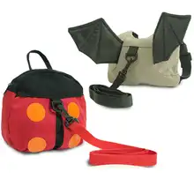 Детский рюкзак милые детские рюкзаки с животным регулируемым анти-потерянным ремешком из чистого хлопка с защитой от потери