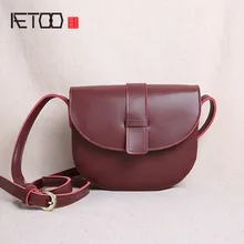 AETOO Spring and summer women's bag mini bag leather shoulder bag new fashion simple Messenger bag Korean version of the saddle