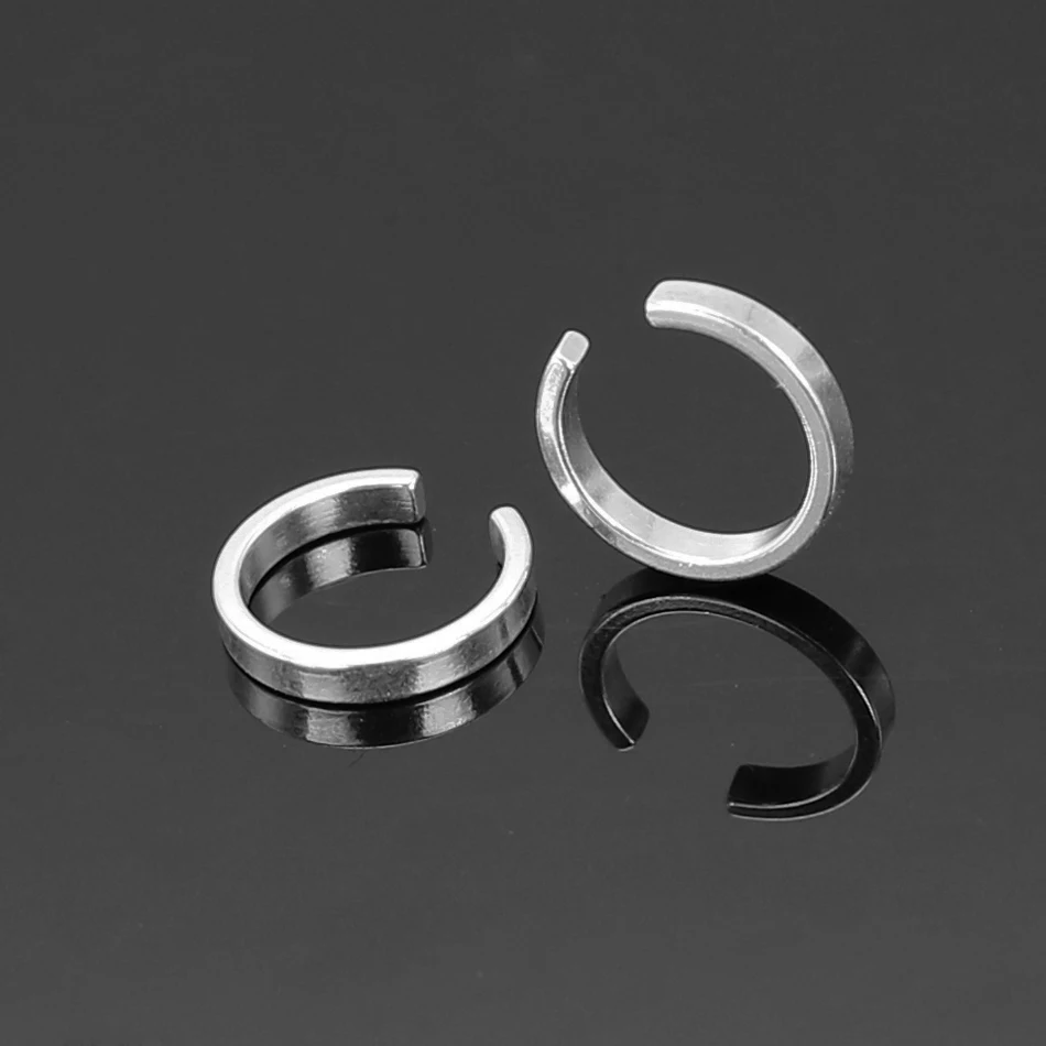 2 шт. манжеты для ушей модные серебряные серьги клипсы женщин и мужчин Серьги
