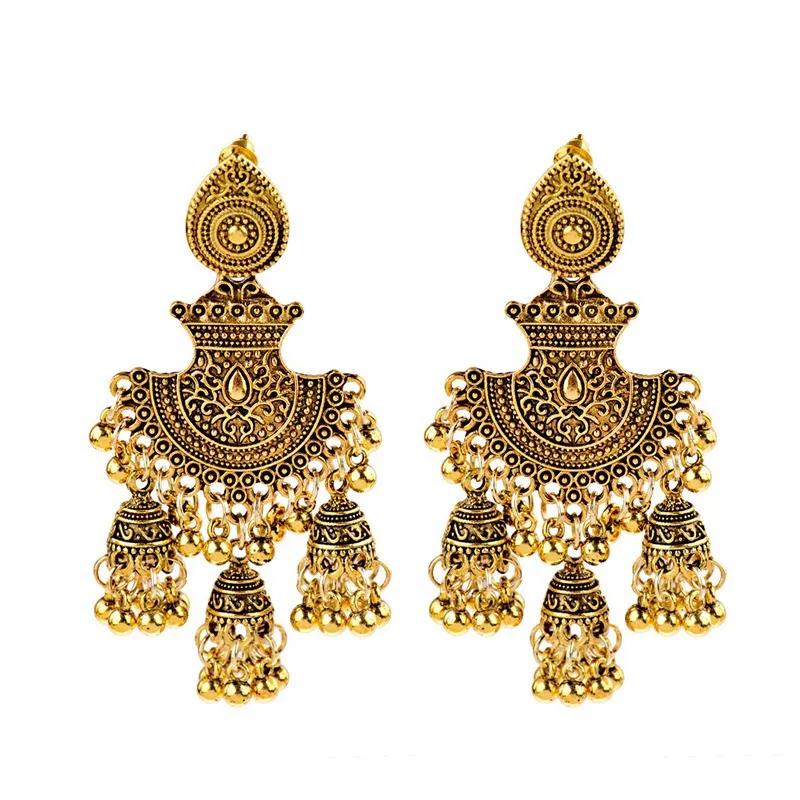 Dangle Earrings Drop Earrings Long Earrings Crystal Tassel Earrings Turkish Jhumka Earrings