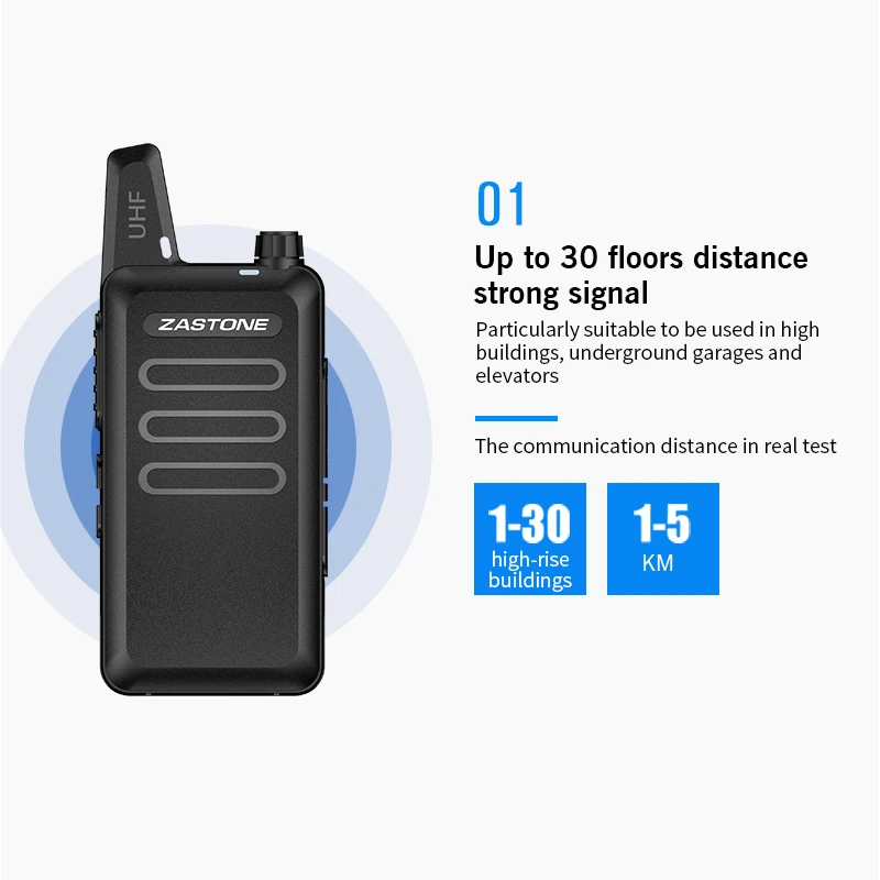 Zastone X6 Walkie Talkie UHF 400-470mhz портативное радио мини радио Comunicador трансивер CB радио Оборудование безопасности