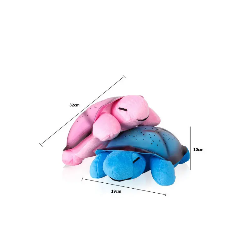 Светодиодный ночной Светильник черепаха, проектор со звездами, на батарейках, музыкальный светильник черепаха, лампа для детской игрушки, Рождественское украшение для дома
