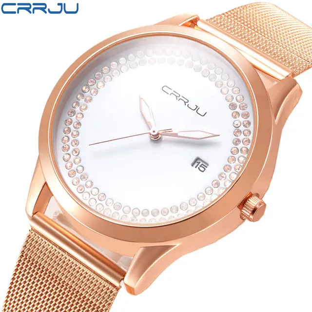 Zegarek damski Crrju Luxury trzy kolory