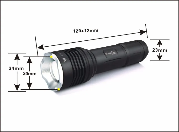 UniqueFire XM-L2 фонарик UF-1506 IP65 Водонепроницаемый лампы увеличить 5 режимов Перезаряжаемые фонарик с один слот Зарядное устройство