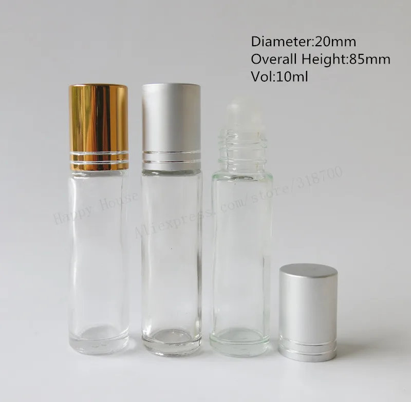 30 x 10ml clear glass roll on bottle fragrance and perfume 1 3oz parfum bottle cosmetic 2