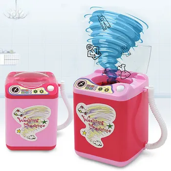 

Electronic Washing Machine Kids Preschool Toy Beauty Sponge Brushes Washer