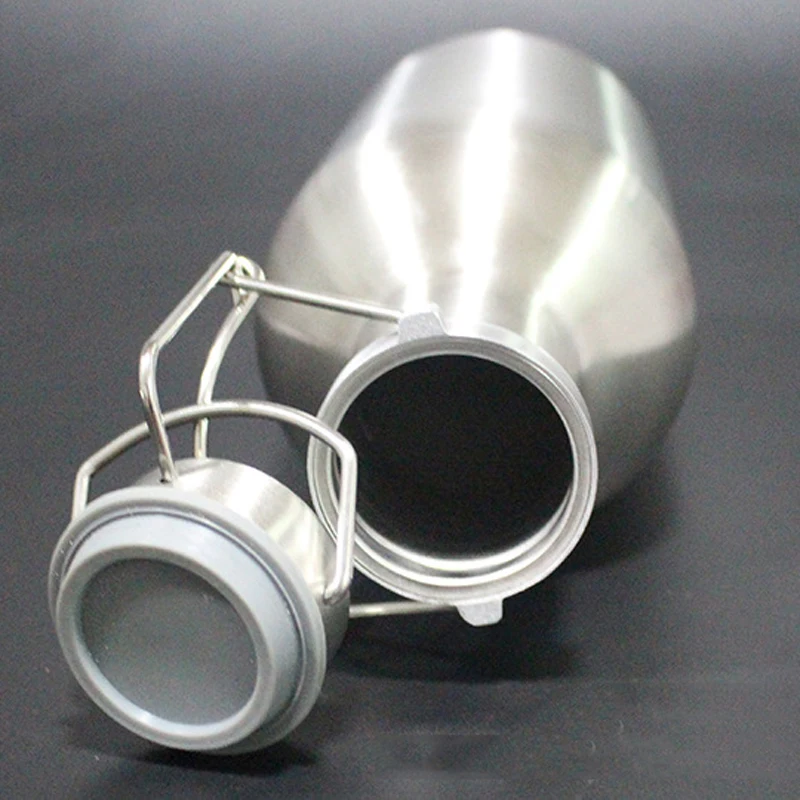 1000ml/32oz New Stainless Steel Beer Growler Swing Top Beer Bottle Home Brew Tool