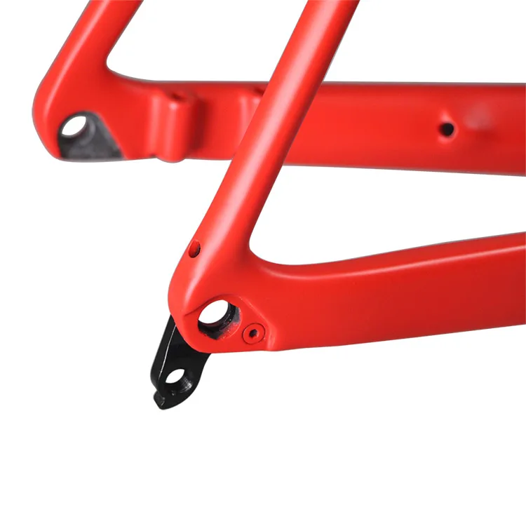 Cheap ICAN BIKES new flat mount Disc brake carbon bike frame Full internal cable size 49/51/53/55/57/60cm fit 142*12mm rear axle 19