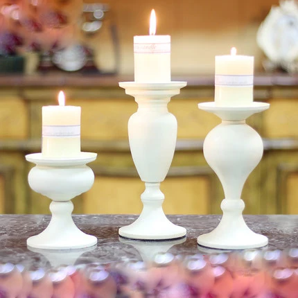 Кованый железный столб чайный светильник подсвечники винтажные свечи подставки антикварный держатель домашний Свадебный декор подходящая чашка свеча - Цвет: White sets