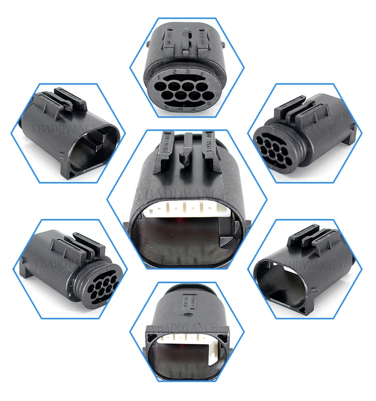 1 929342 929343 8 pin amp tyco pbt электрические разъемы|Кабели адаптеры и разъемы| |