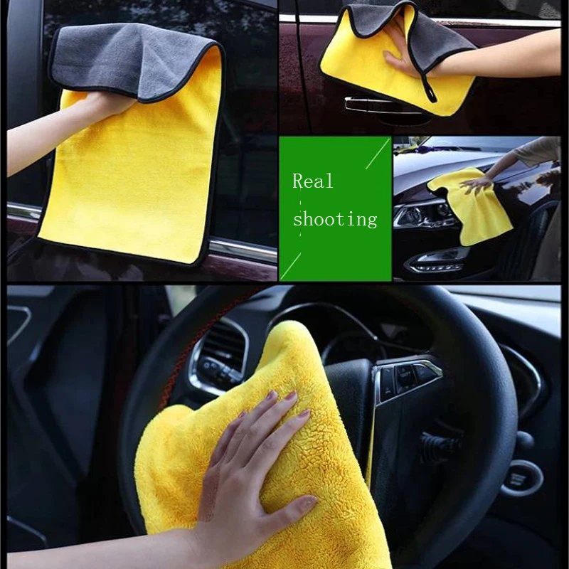 

30x60cm Super Absorbent Car Wash Cloth Microfiber Towel Cleaning Drying Cloths Rag Detailing Car Cleaning Towel Car Care Polishi