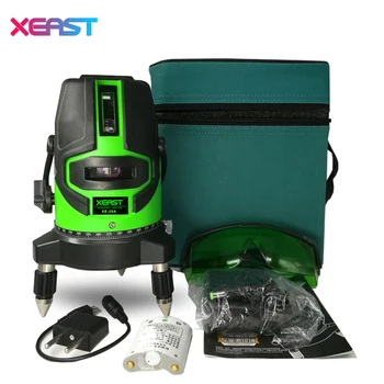 

XEAST XE-20A NEW 5 laser lines 6 points 360 degrees rotary 635nm auto level Laser Level with outdoor mode Tilt Mode