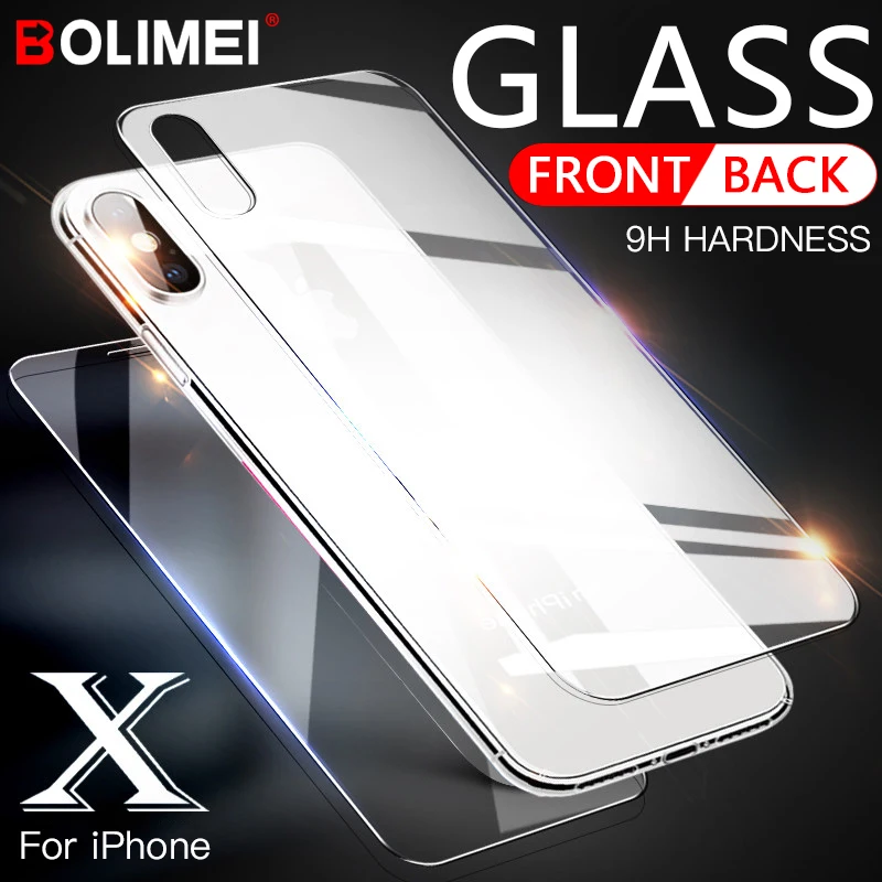 0 3 мм 9H 2.5D Закаленное стекло для iPhone X Xr Xs Max 7 Plus защита экрана iphone 6 6S 8 Передняя и