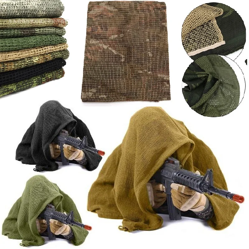 Écharpe Tactique Emersongear Camo - Cagoule Sniper Airsoft - Taille Unique