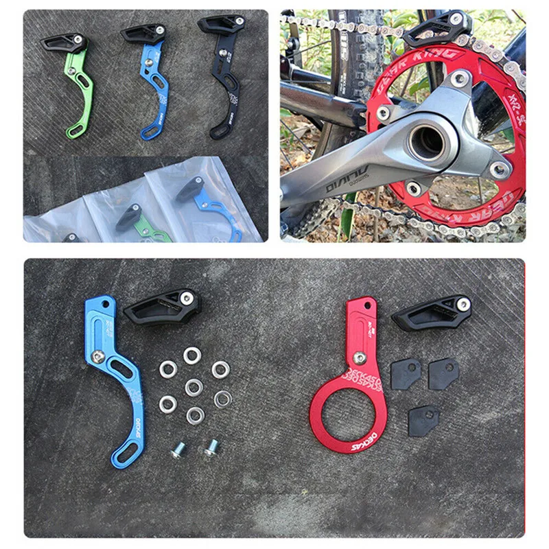 Clearance DECKAS Bike Chain Guide MTB Bicycle Chain Guide 1X System ISCG 03 ISCG 05 BB Mount CNC Single Speed Wide Narrow Gear Chain Guide 4
