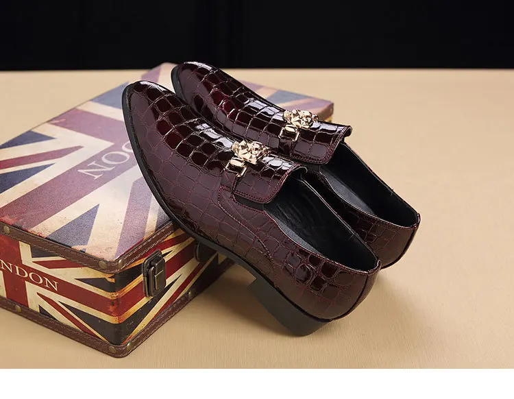 2019 Элитный бренд плед кожа повседневные платья Оксфордские итальянские туфли Стиль Модные Мужские классические ботинки большой Размеры
