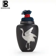 Портативный фарфоровый резервуар для хранения организации банка с серебряным краном фланелевой крышкой | для хранения кофе в зернах чай конфеты джемы специи