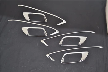 

For Honda Fit 2014 2015 Chrome Inner Door Handle Bowl Cover Tirm 8pcs