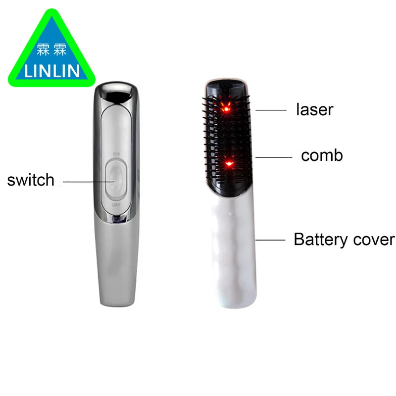LINLIN Электрический беспроводной инфракрасный лазер для роста от выпадения волос уход за ростом волос вибрационная Массажная расческа массажер для головы