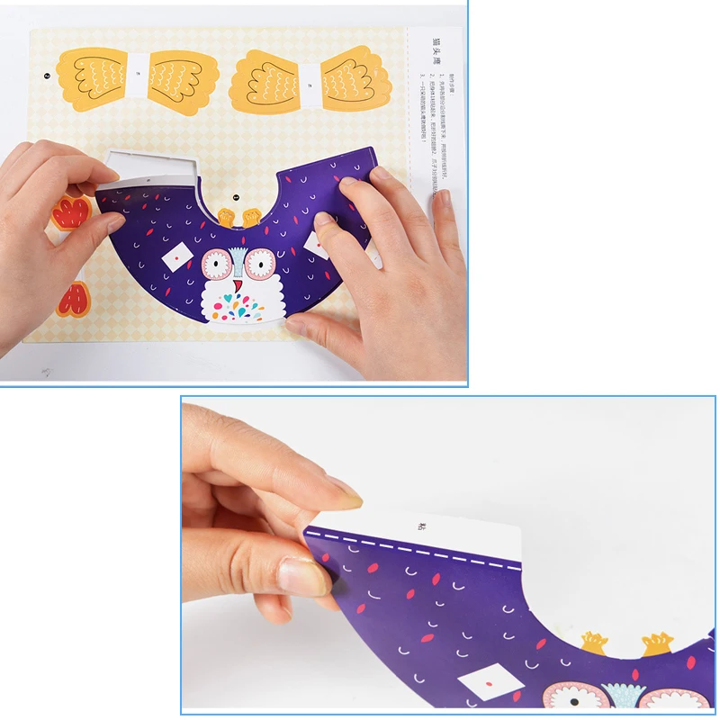 Kids Craft Toys DIY 3D Gift Girls Kindergarten Hand Eye Coordination DIY Craft Toys For Children Kids Learning Educational Toy