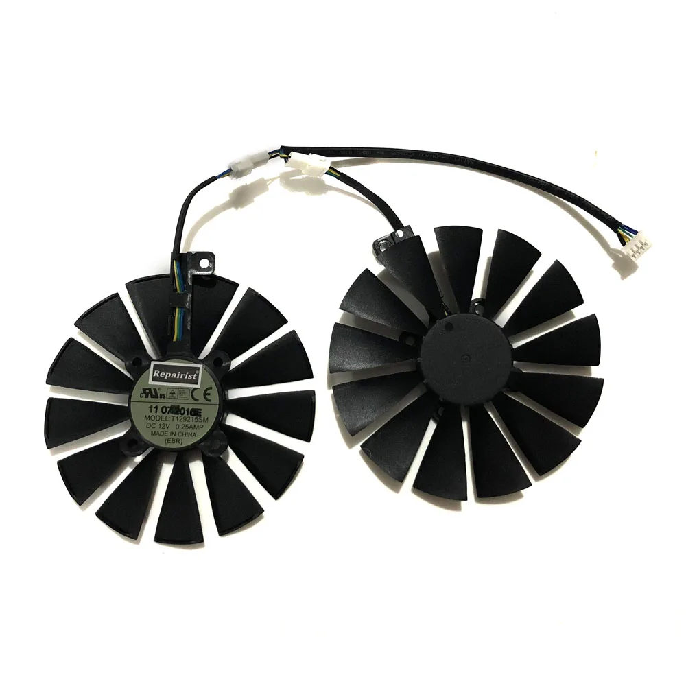 2 шт./компл. 95 мм (100 мм) T129215SM кулер вентилятор для ASUS ROG Посейдон GTX1080TI P11G STRIX RX470 RX570